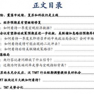 华安策略：未出现大跌风险、震荡市延续，复苏和科技仍是主线 ...