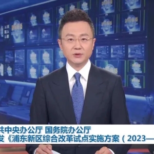 今天，中央在浦东画了一个圈